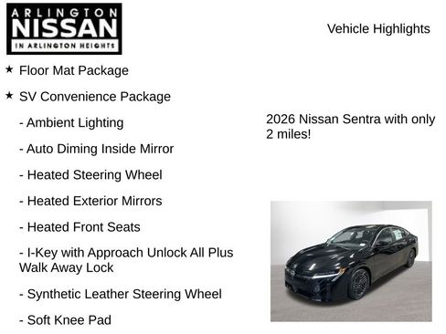 New 2026 Nissan Sentra SV w/ SV Convenience Package image 8