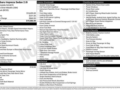 Used 2018 Subaru Impreza 2.0i image 15