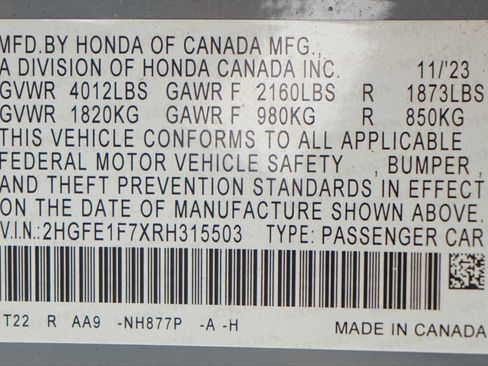 Used 2024 Honda Civic EX image 30
