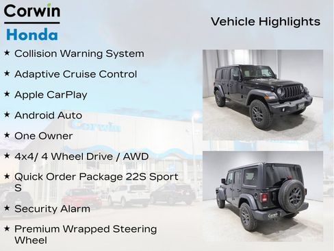 Used 2025 Jeep Wrangler Unlimited Sport AWD/4WD image 11