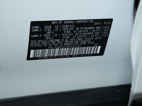 Certified 2023 Subaru Outback Onyx Edition XT image 21