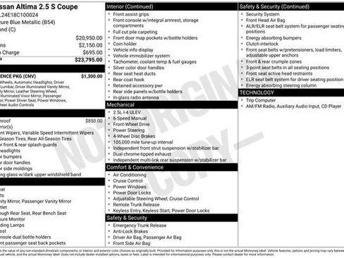 Used 2008 Nissan Altima 2.5 S w/ Convenience Pkg FWD image 3