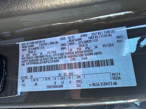 New 2025 Ford F150 Lariat w/ Equipment Group 502A High image 24