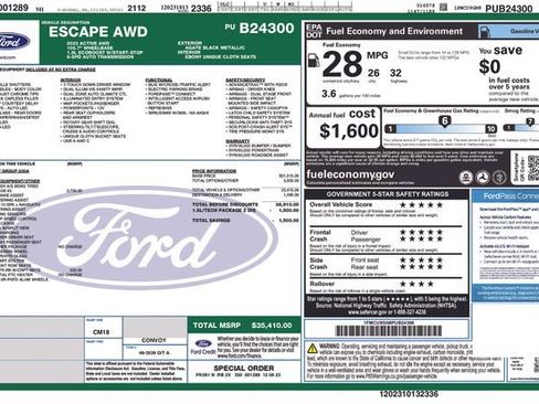 Used 2023 Ford Escape Active image 6