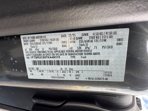 New 2026 Ford Transit 250 148 Medium Roof Extended AWD image 34