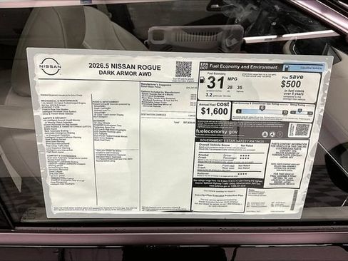 New 2026 Nissan Rogue Dark Armor AWD/4WD image 42