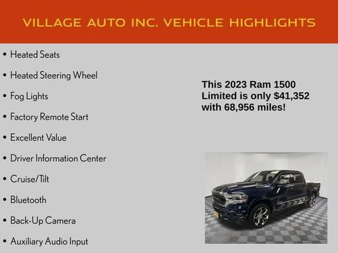 Used 2023 RAM 1500 Limited w/ Body Color Bumper Group AWD/4WD image 21