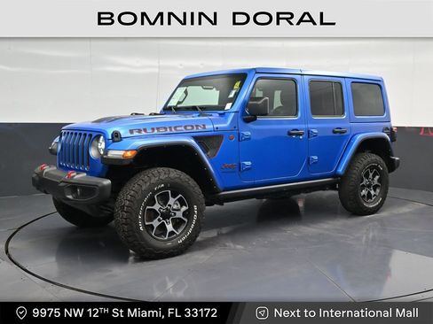 Used 2022 Jeep Wrangler Unlimited Rubicon w/ LED Lighting Group AWD/4WD image 1