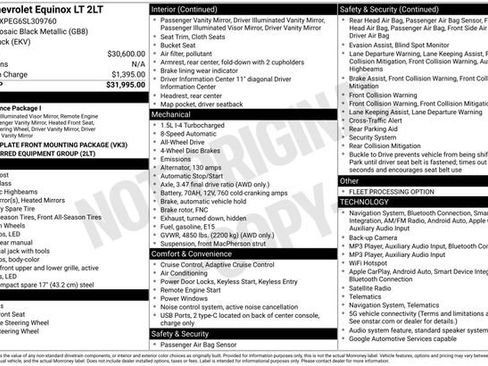 Used 2025 Chevrolet Equinox LT AWD/4WD image 19