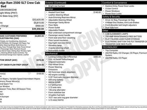 Used 2005 Dodge Ram 2500 Truck SLT image 15
