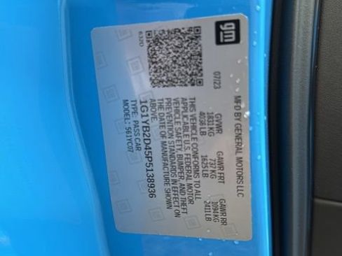 Used 2023 Chevrolet Corvette Stingray Preferred Cpe w/ Battery Protection Package RWD image 39