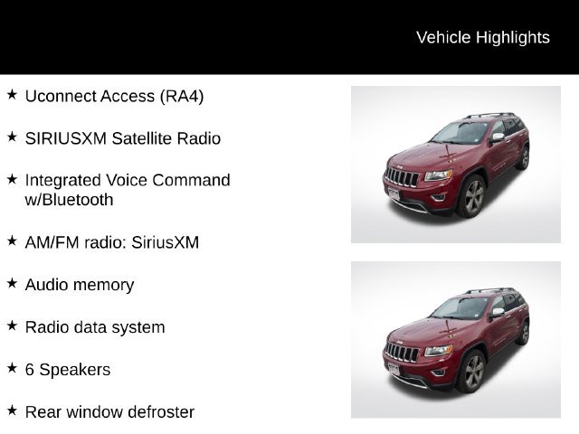 Used 2015 Jeep Grand Cherokee Limited w/ Trailer Tow Group IV AWD/4WD image 12