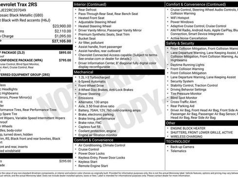 Certified 2024 Chevrolet Trax RS w/ Sunroof Package FWD image 13