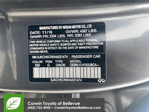 Used 2017 INFINITI QX30 Premium w/ Navigation Package AWD/4WD image 24