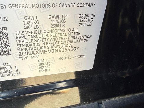 Used 2022 Chevrolet Equinox RS w/ RS Leather Package FWD image 25