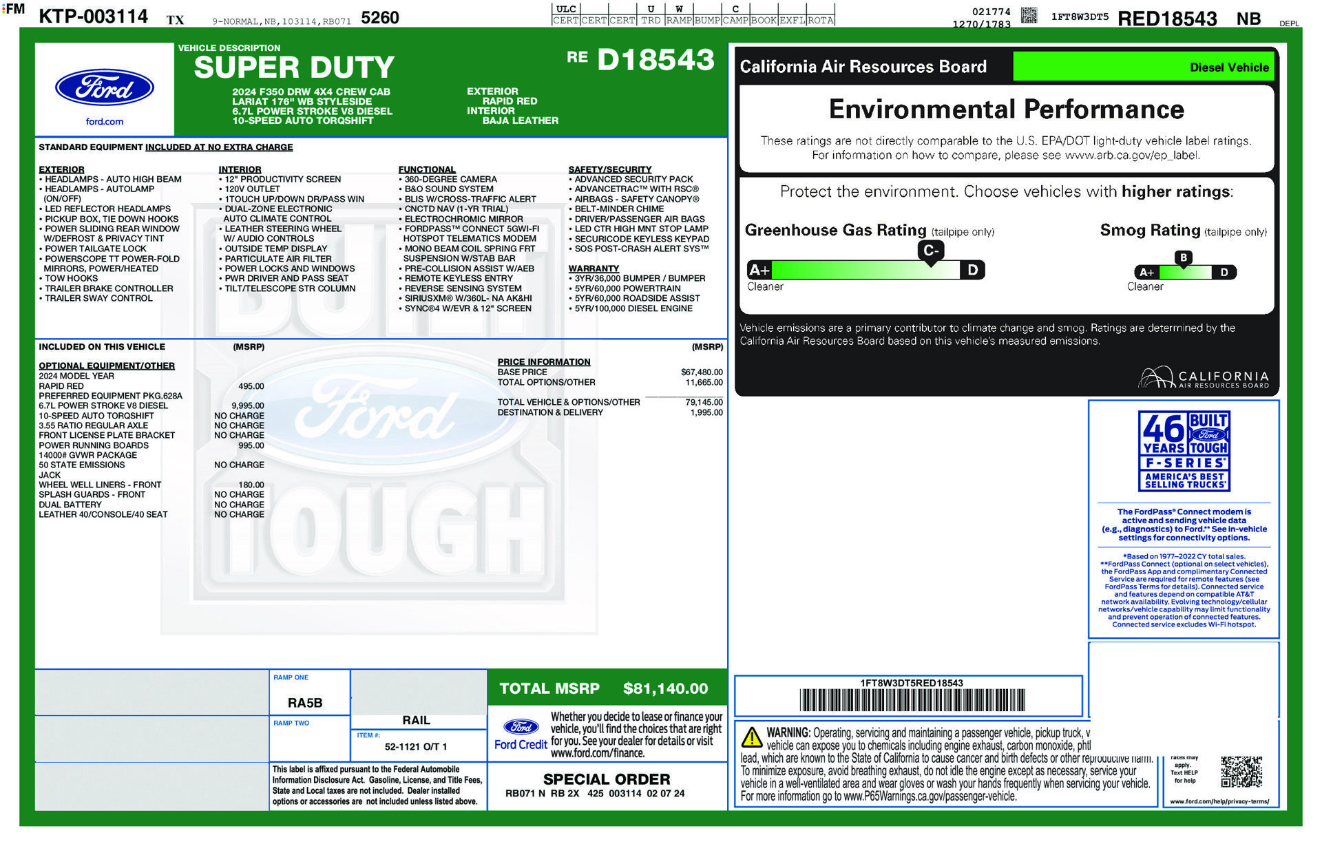 Used 2024 Ford F350 Lariat AWD/4WD image 16