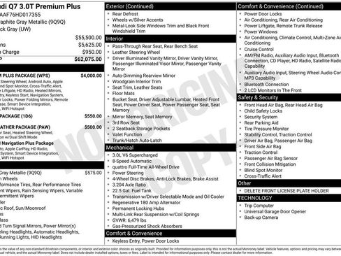 Used 2017 Audi Q7 3.0T Premium Plus w/ Premium Plus Package image 3