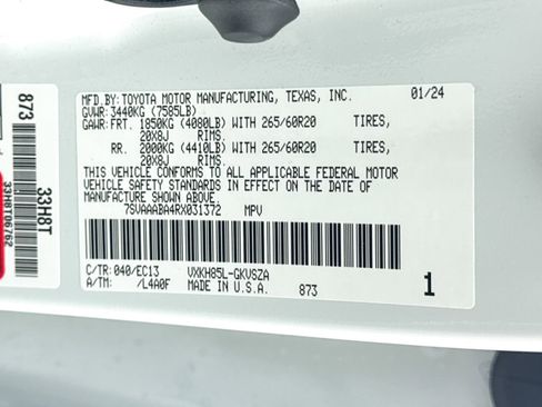 Used 2024 Toyota Sequoia SR5 w/ SR5 Premium Package image 57