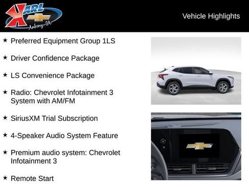 New 2026 Chevrolet Trax LS w/ LS Convenience Package FWD image 3