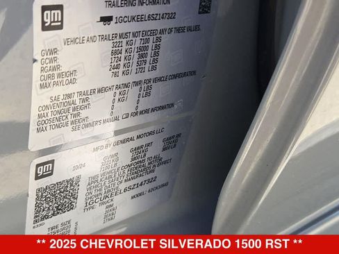 Used 2025 Chevrolet Silverado 1500 RST w/ RST All Star Premium Package AWD/4WD image 36
