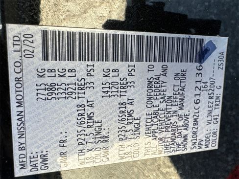 Used 2020 Nissan Pathfinder SV image 30