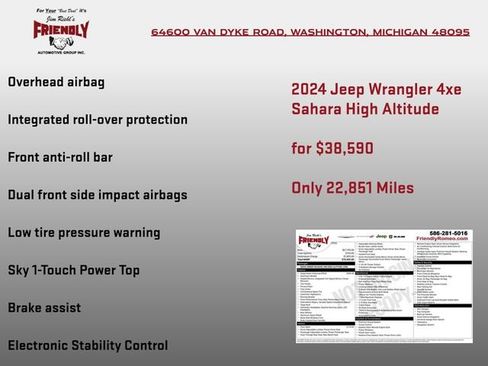 Used 2024 Jeep Wrangler High Altitude AWD/4WD image 6
