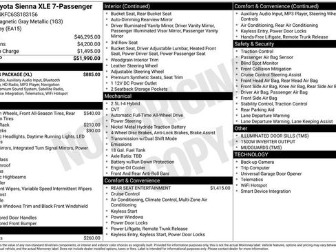Used 2025 Toyota Sienna XLE w/ XLE Plus Package image 26