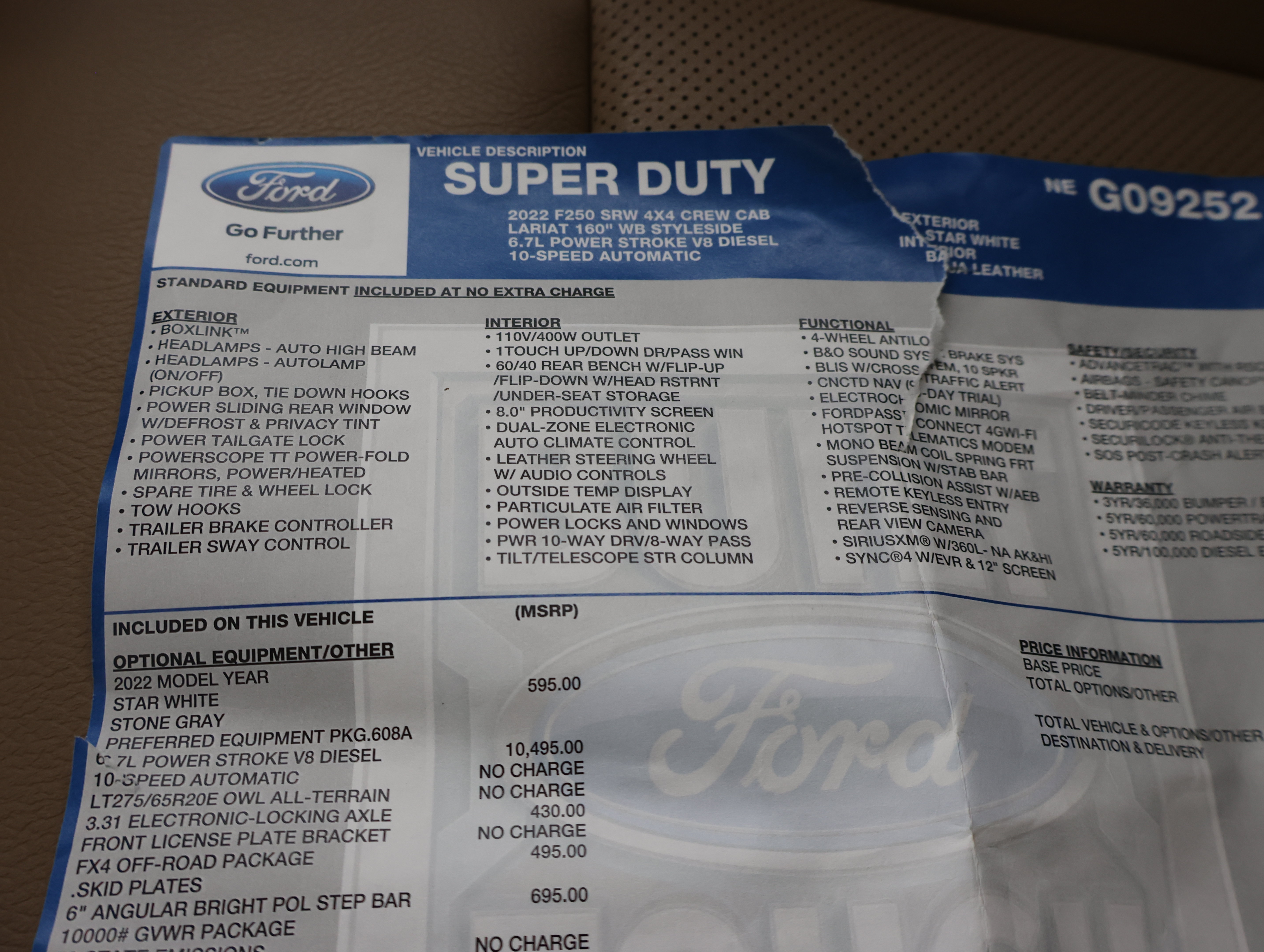 Used 2022 Ford F250 Lariat w/ Lariat Value Package AWD/4WD image 63