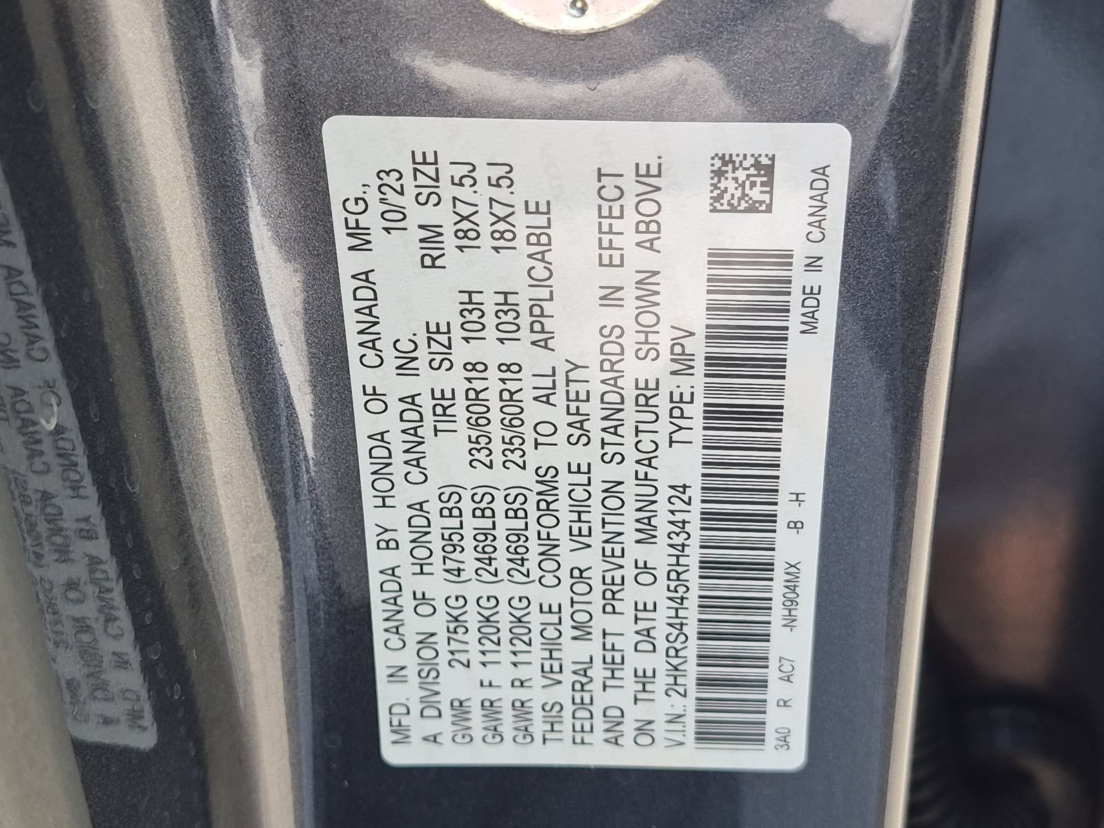 Certified 2024 Honda CR-V EX image 23