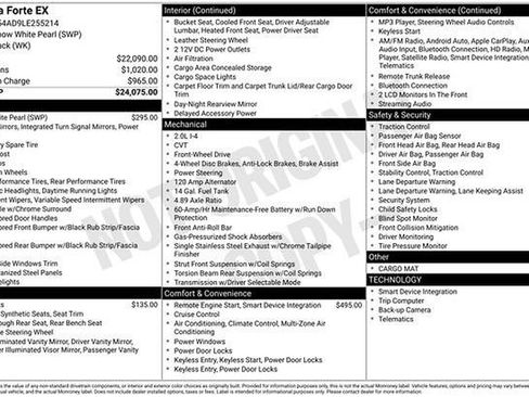 Certified 2020 Kia Forte EX image 16