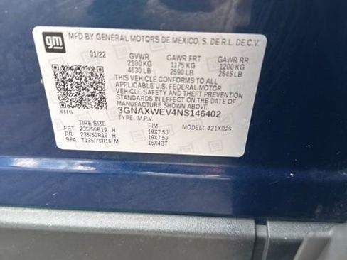 Used 2022 Chevrolet Equinox RS w/ Infotainment Package image 24