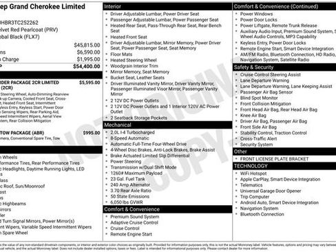 New 2026 Jeep Grand Cherokee Limited AWD/4WD image 32