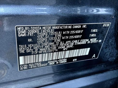 Certified 2020 Toyota RAV4 LE w/ All Weather Liner Package AWD/4WD image 33