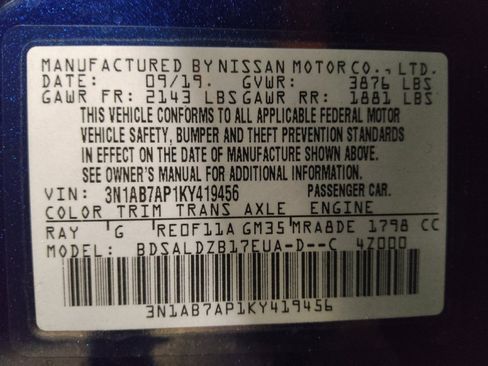 Used 2019 Nissan Sentra SV image 33