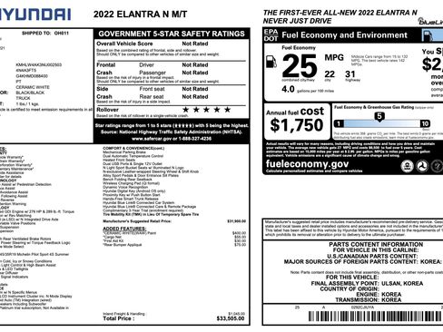 Used 2022 Hyundai Elantra N FWD image 5