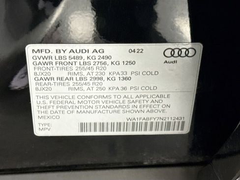 Certified 2022 Audi Q5 2.0T Prestige image 34