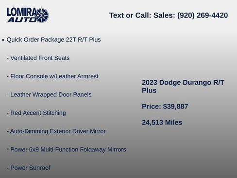 Used 2023 Dodge Durango R/T w/ Tow 'N Go Group AWD/4WD image 5
