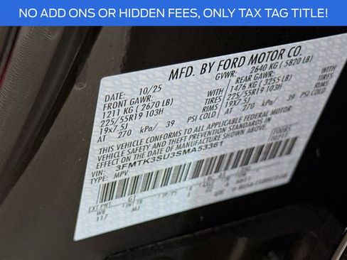 New 2025 Ford Mustang Mach-E Premium image 33