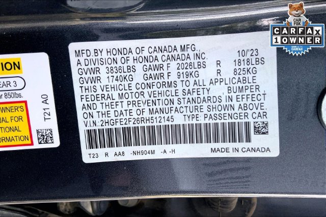 Used 2024 Honda Civic LX image 30