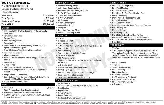 Certified 2024 Kia Sportage EX FWD image 34