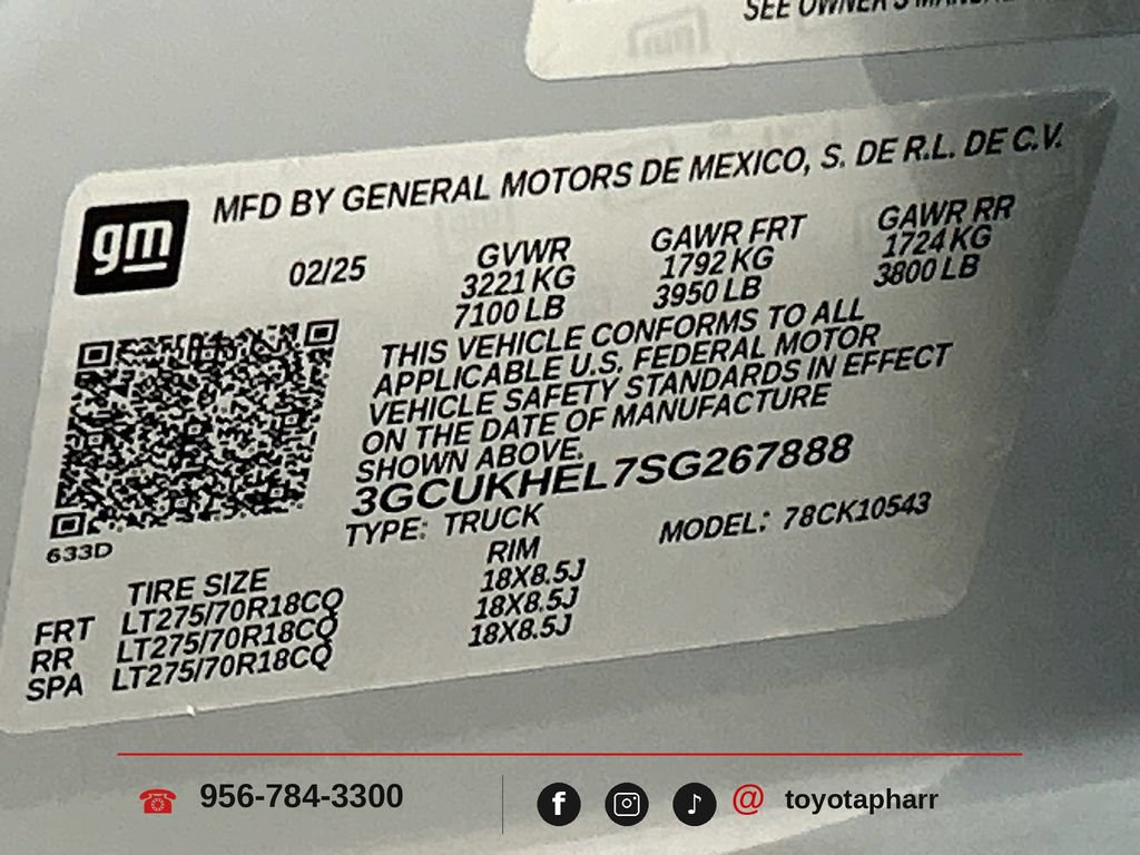 Used 2025 Chevrolet Silverado 1500 ZR2 w/ Technology Package AWD/4WD image 33