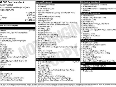 Used 2015 FIAT 500 Pop image 18