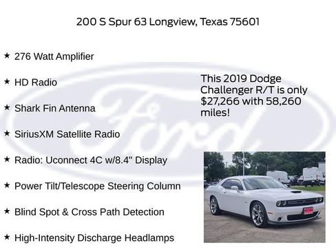 Used 2019 Dodge Challenger R/T w/ Plus Package RWD image 24