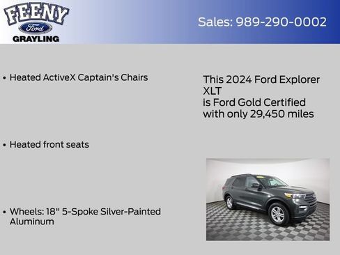 Used 2024 Ford Explorer XLT w/ Equipment Group 202A AWD/4WD image 20