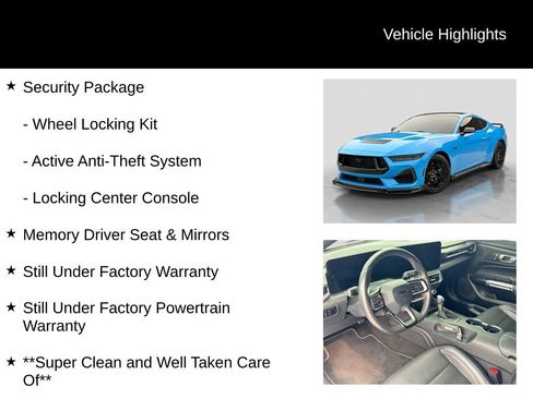 Used 2024 Ford Mustang GT Premium w/ GT Performance Package RWD image 26