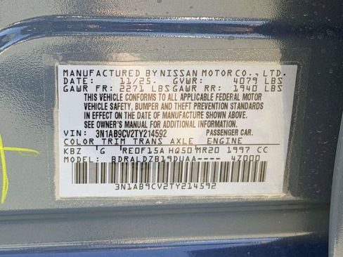 New 2026 Nissan Sentra SV w/ Floor Mat Package image 24