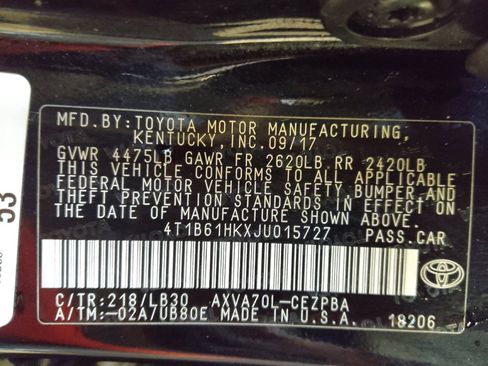 Used 2018 Toyota Camry XSE FWD image 33