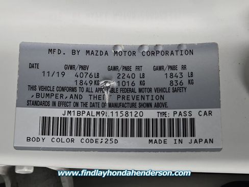 Used 2020 MAZDA MAZDA3 Hatchback image 13