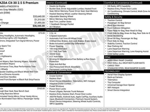 New 2026 MAZDA CX-30 AWD 2.5 S w/ Premium Package image 36