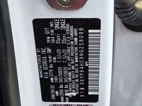 Used 2022 Kia Telluride S FWD image 44